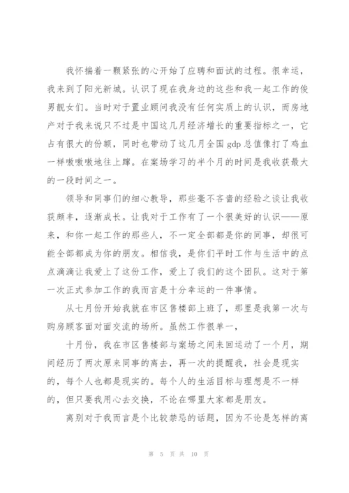 置业顾问月度工作总结报告范文.docx