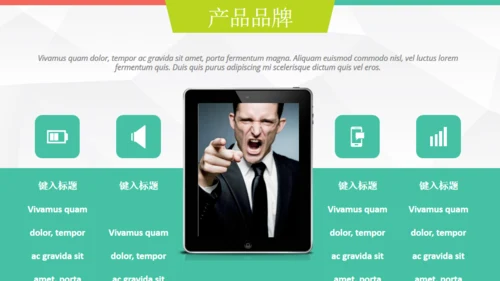欧美低面商务汇报通用PPT模板