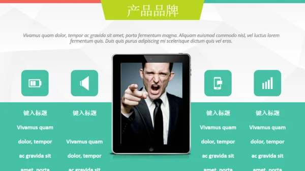 欧美低面商务汇报通用PPT模板