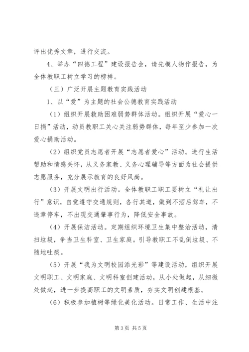 积极开展“四德工程”主题教育活动计划 (3).docx