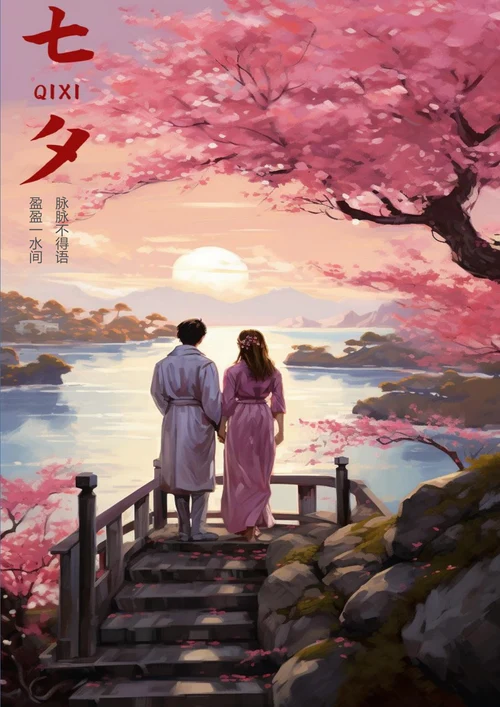 盈盈一水间七夕海报