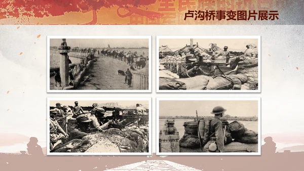 学习纪念卢沟桥事变七七事变历史简介PPT