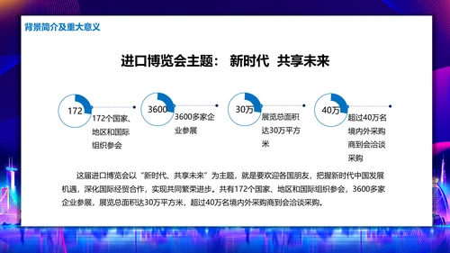 中国国际进口博览会展会通用PPT模板
