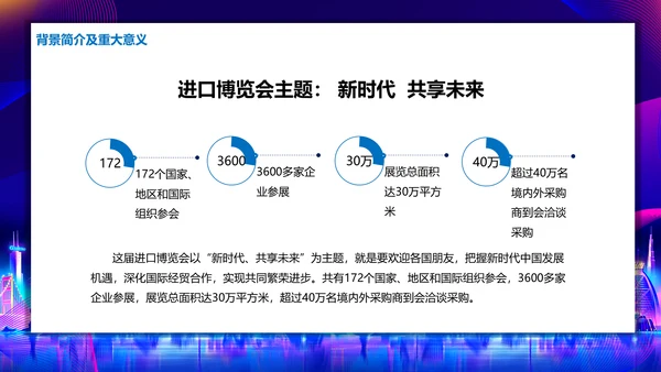 中国国际进口博览会展会通用PPT模板