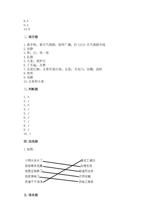 部编版二年级上册道德与法治 期末测试卷含完整答案（易错题）.docx