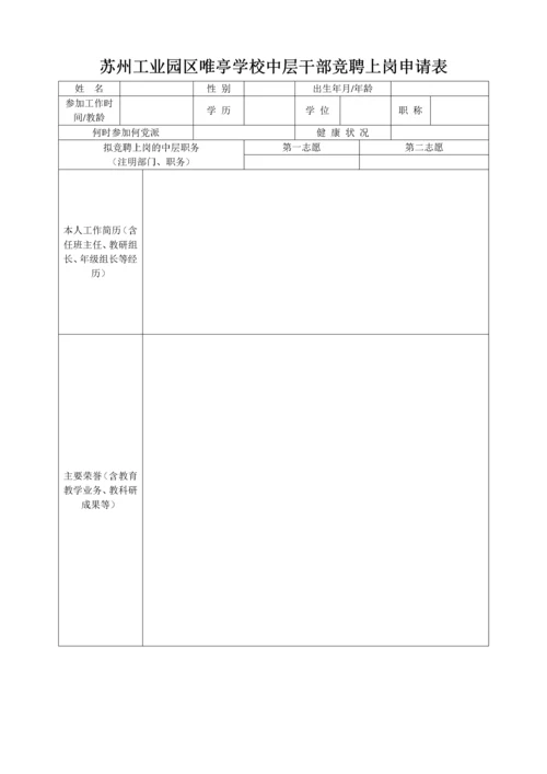 学校中层干部竞聘方案.docx