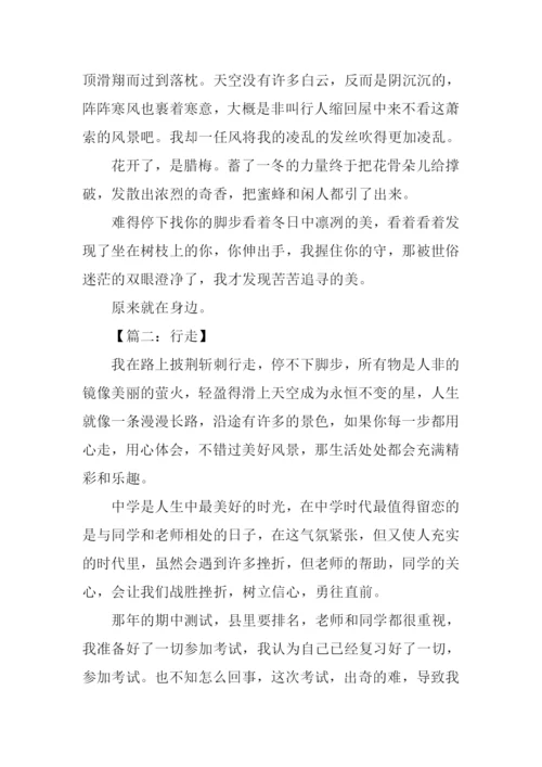 以行走为话题的作文.docx