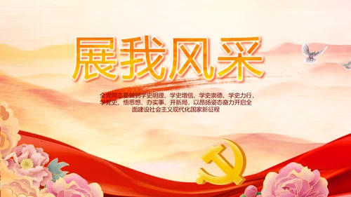 红领巾心向党少先队员风采展示PPT