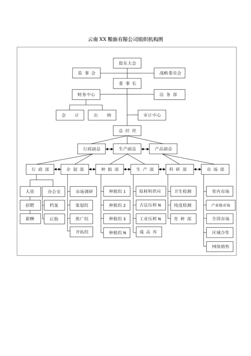 云南粮油有限公司商业计划书.docx