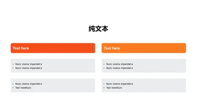 扁平PPT纯文本