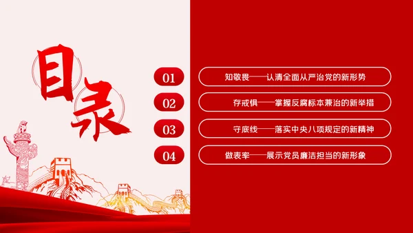 做清正廉洁好干部好表率党风廉政建设微党课