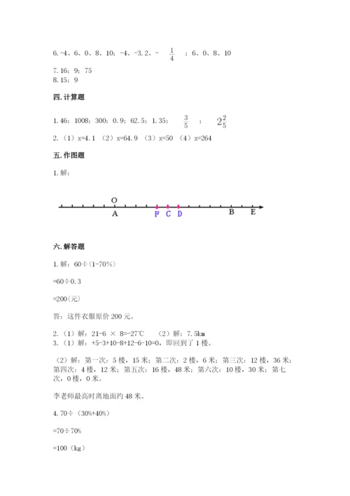 六年级下册数学期末测试卷标准卷.docx