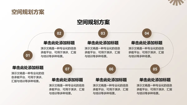 棕色简约风PPT模板