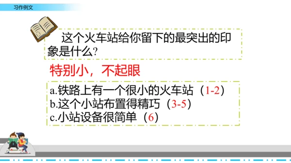 【名师课件】部编班语文六年级上册习作例文《爸爸的计划》《小站》