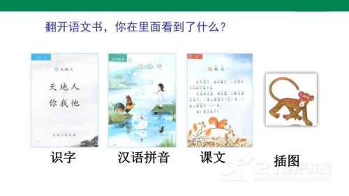 我爱学语文-人教版语文一年级上册我上学了   课件