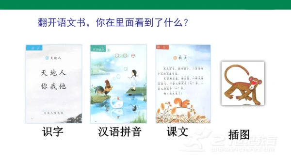 我爱学语文-人教版语文一年级上册我上学了   课件