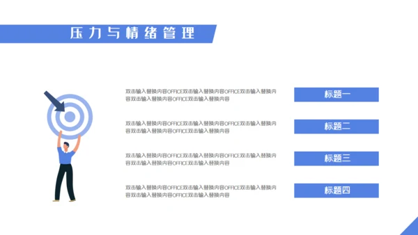 职业培训压力与情绪管理通用PPT模板