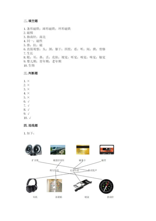 教科版小学科学二年级下册 期末测试卷附参考答案【满分必刷】.docx