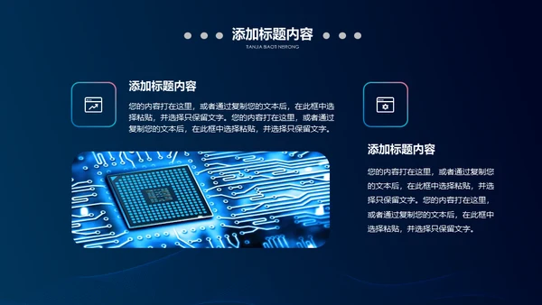 高科技半导体芯片产业通用PPT模板