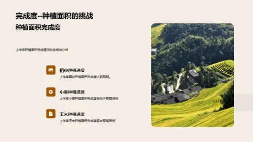 农林部门半年成果回顾