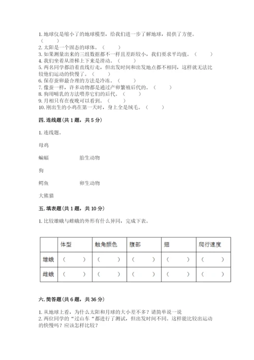 教科版科学三年级下册 期末测试卷精品（a卷）.docx