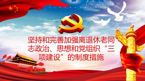 发挥好老干部工作制度优势专题党课PPT模板