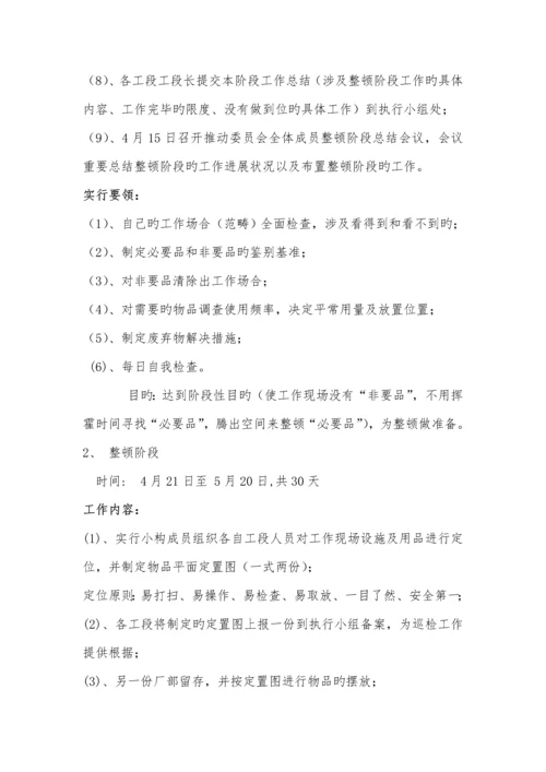 5S管理活动实施专题方案.docx