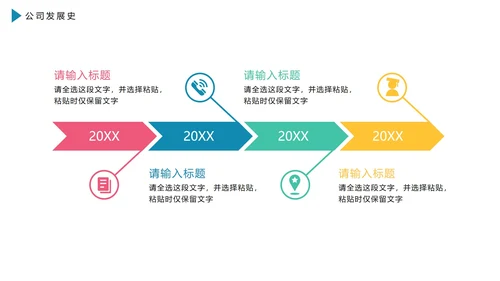 商务通用时间轴图表PPT模板