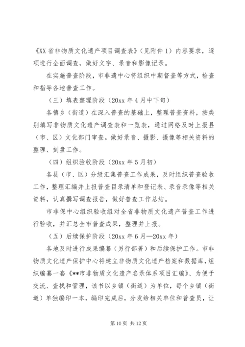 非物质文化遗产普查工作实施方案.docx