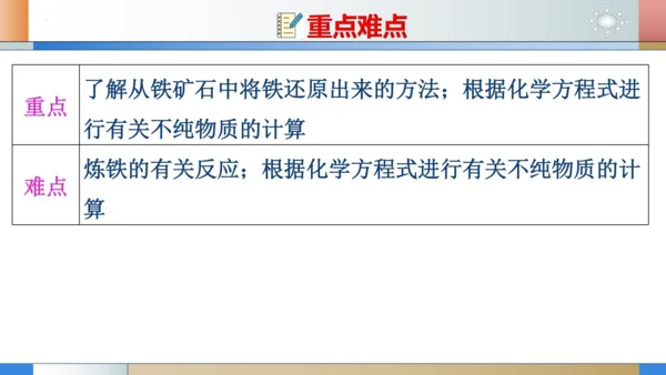 第八单元课题3金属资源的利用和保护 第1课时 铁的冶炼和炼铁的计算课件(共19张PPT)-2023-