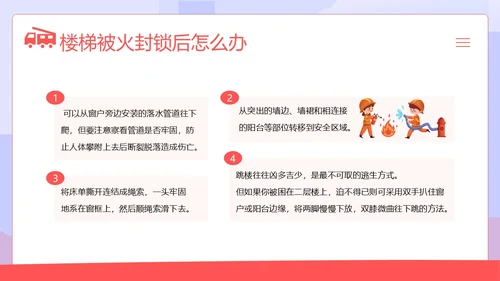 高层建筑火灾逃生知识讲解高层火灾消防安全培训PPT