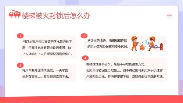 高层建筑火灾逃生知识讲解高层火灾消防安全培训PPT