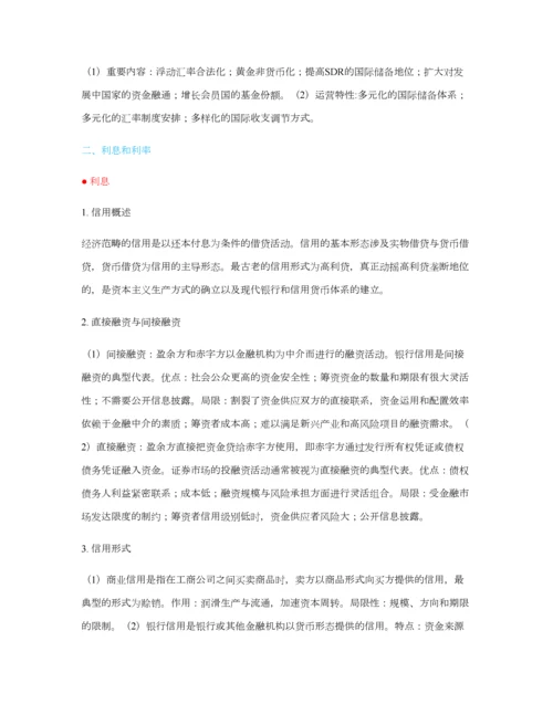 2023年金融专硕金融学重点知识点.docx