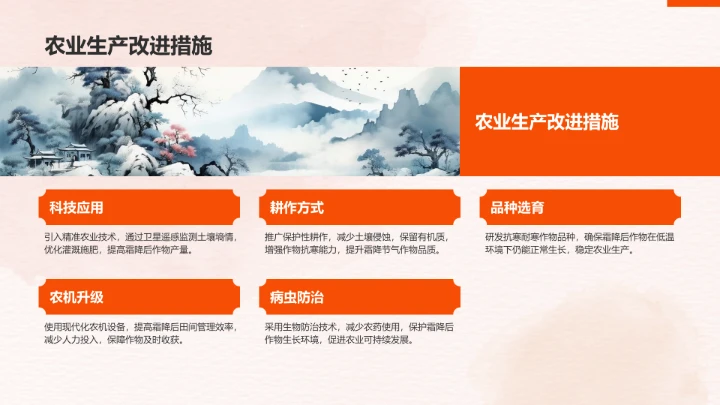 二十四节气霜降PPT模板