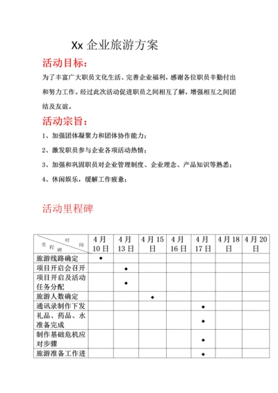 Xx公司旅游专项方案.docx