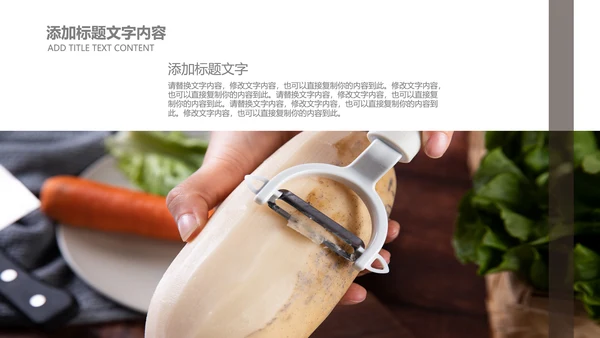 时尚杂志风莲藕美食餐饮产品介绍PPT模板