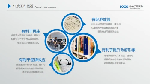商务蓝微立体质感商务通用PPT