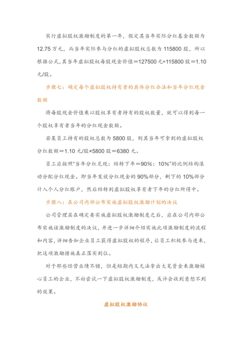 (干货)虚拟股权激励方案设计及协议.docx