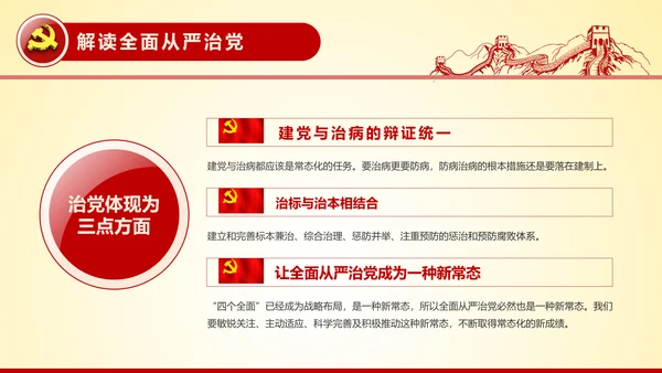全面从严治党永远在路上党员党课培训PPT