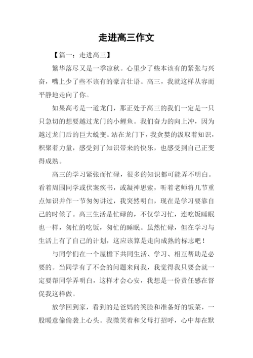 走进高三作文.docx