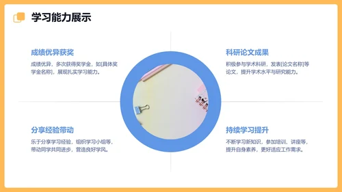 黄色卡通风格学生会会长竞选PPT模板