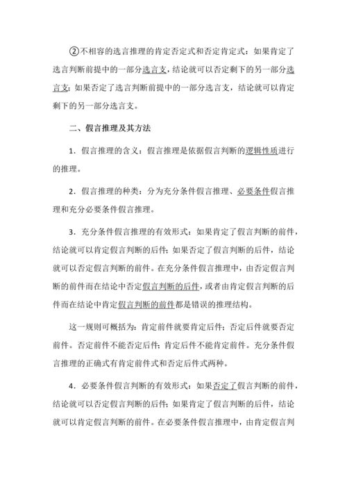 高中政治掌握演绎推理方法知识清单.docx