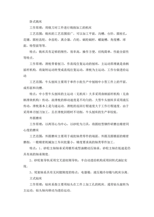 机电专业实习报告锦集七篇.docx