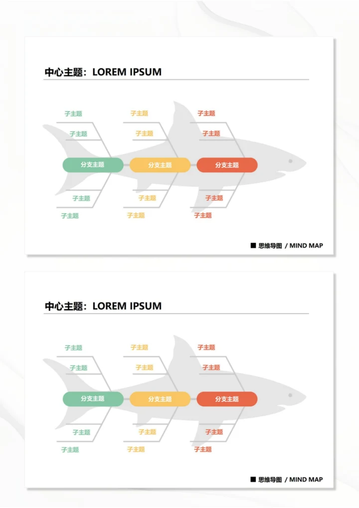 思维导图鱼骨图22