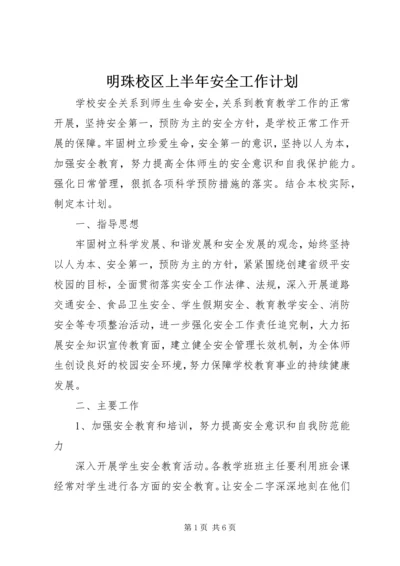 明珠校区上半年安全工作计划.docx