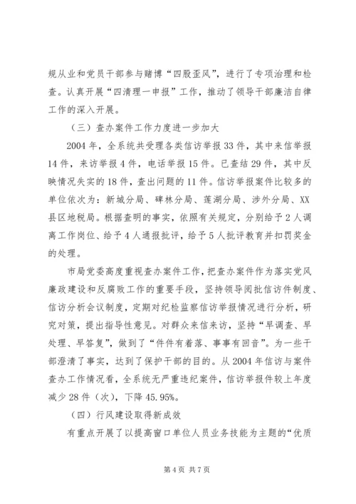 在全市地税系统纪检监察工作会议上的报告 (2).docx