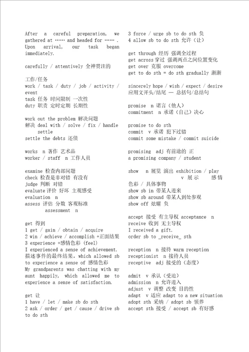 高考英语高频词汇笔记