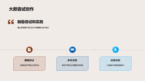 文学创作精进之路