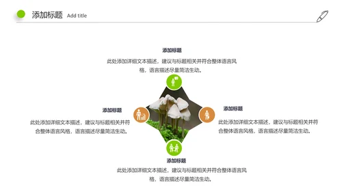高清野生菌类动态PPT模板
