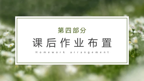 自然风格绿色教育教学通用PPT模板